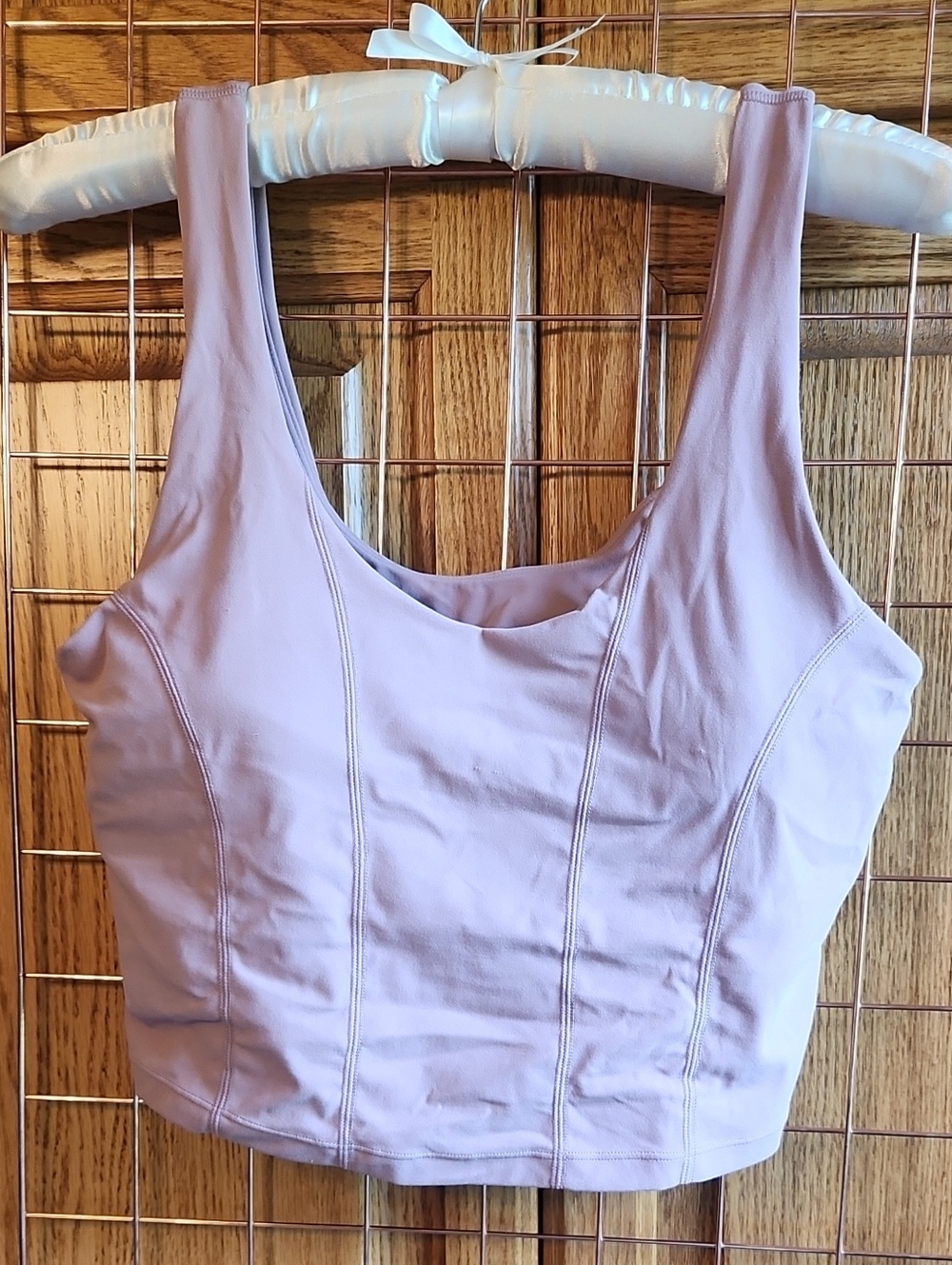 Vitality Cloud II Mauve Cropped Corset Tank, Size XL